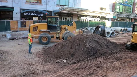 Construction 16th Denver 2 Stock Footage 219888569