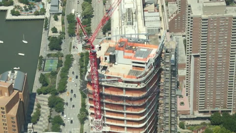 CONSTRUCTION FROM ABOVE 스톡 동영상 190987416