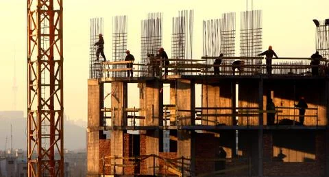 Construction activity Stock Photos