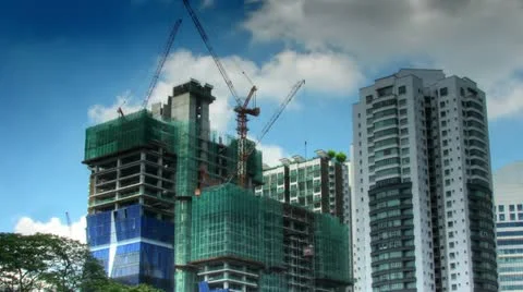 Construction activity time lapse Video stock 10828108