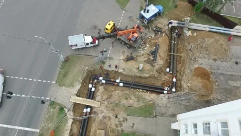 Construction. Aerial photography. Stock Footage 164466673
