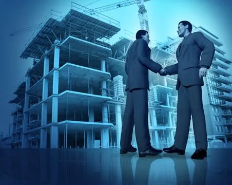 Construction agreement Stock Illustration