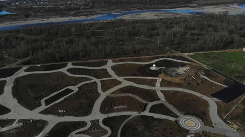 Construction from the air. Stock Footage 124591898