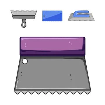 Construction and baking tools for professional application Illustrazione stock