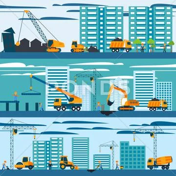 Construction And Building Concept Stock Illustration