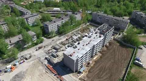 Construction and building house Stock Footage 68938882