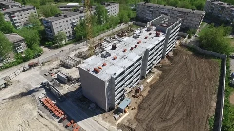 Construction and building house Stock Footage 68938932