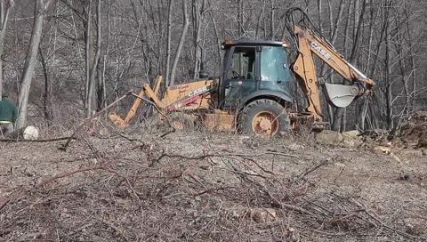Construction and deforestation 2 Stock Footage 2775102