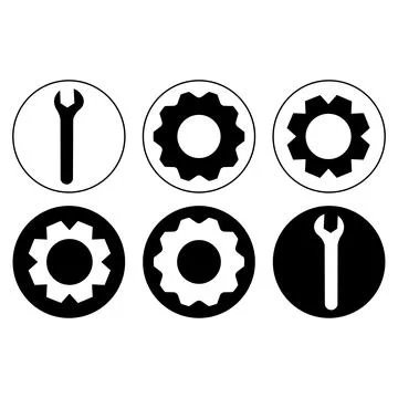 Construction and handyman tools vector icon set featuring dual style line a.. Stock Illustration