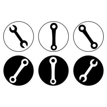 Construction and handyman tools vector icon set featuring dual style line a.. Stock Illustration