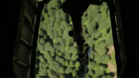 Construction and installation work, helicopter Stock Footage 73104981