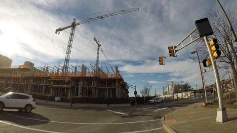 Construction and Light Rail 4K 3 Stock Footage 101267938