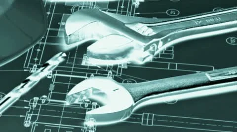 Construction and mechanical tools Stock Footage 21308586