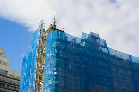 Construction and reconstruction of multi-storeyed building Stock Photos
