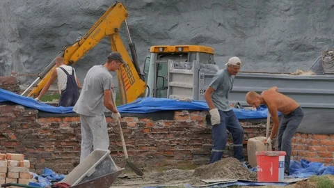 Construction and restoration work 8 Video stock 118369321