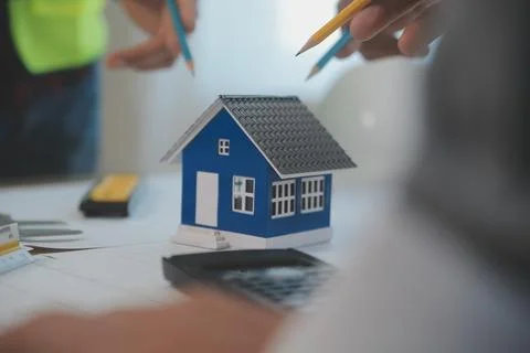 Construction and structure concept of Engineer or architect meeting for pro.. Stock Photos