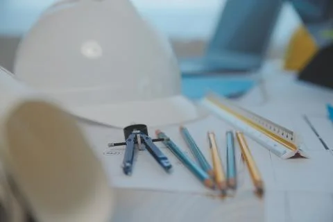 Construction and structure concept of Engineer or architect meeting for pro.. Stock Photos