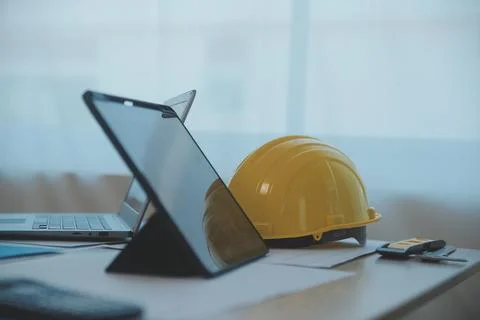 Construction and structure concept of Engineer or architect meeting for pro.. Stock Photos