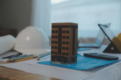 Construction and structure concept of Engineer or architect meeting for pro.. Stock Photos