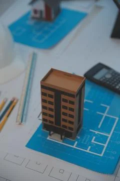 Construction and structure concept of Engineer or architect meeting for pro.. Foto stock