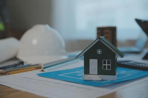 Construction and structure concept of Engineer or architect meeting for pro.. Stock Photos