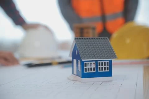 Construction and structure concept of Engineer or architect meeting for pro.. 스톡 사진