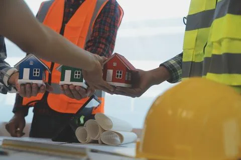 Construction and structure concept of Engineer or architect meeting for pro.. Stock-Fotos