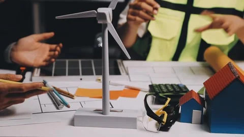 Construction and structure of Engineer or architect meeting for project wor.. Stock Footage 333275420