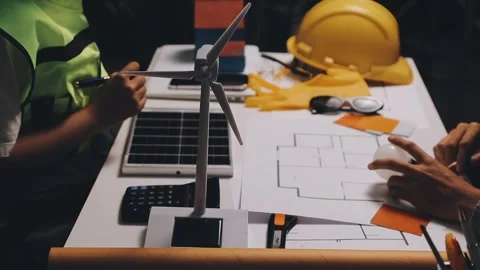 Construction and structure of Engineer or architect meeting for project wor.. Stock Footage 333275467