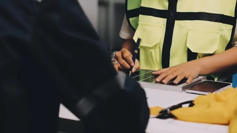 Construction and structure of Engineer or architect meeting for project wor.. Stock Footage 333275489