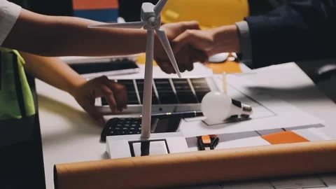 Construction and structure of Engineer or architect meeting for project wor.. Stock Footage 333275534