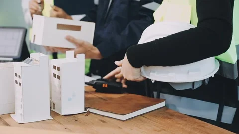 Construction and structure of Engineer or architect meeting for project wor.. Stock Footage 333275552