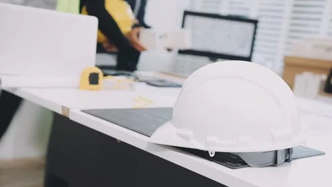 Construction and structure of Engineer or architect meeting for project wor.. Stock Footage 333275710