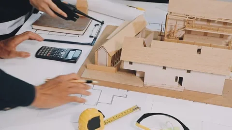 Construction and structure of Engineer or architect meeting for project wor.. Stock Footage 333275744
