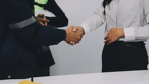 Construction and structure of Engineer or architect meeting for project wor.. Stock Footage 333275751
