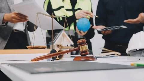 Construction and structure of Engineer or architect meeting for project wor.. Stock Footage 333275767