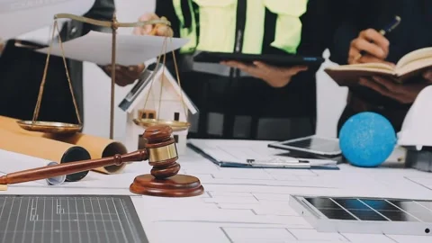 Construction and structure of Engineer or architect meeting for project wor.. Stock Footage 333275768