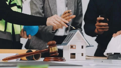 Construction and structure of Engineer or architect meeting for project wor.. Stock Footage 333275777