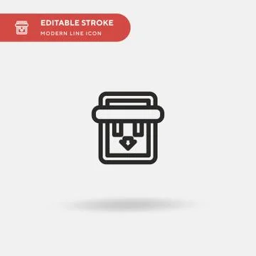 Construction And Tools Simple vector icon. Illustration symbol design templat Illustrazione stock