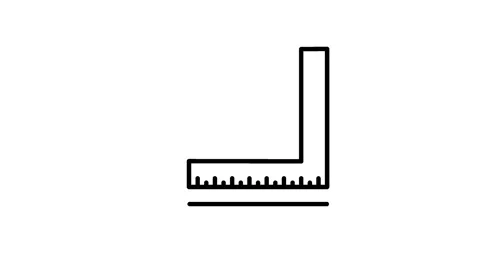 Construction Animated Line Vector Isolated Icon Square ruler Stock Footage 319056389