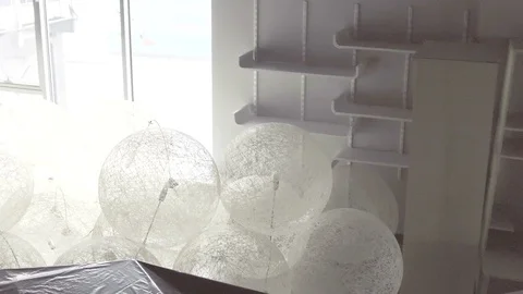 Construction in the apartment Stock Footage 90242329