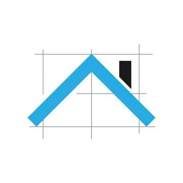 Construction architect home builder design logo vector symbol graphic concept Stock Illustration