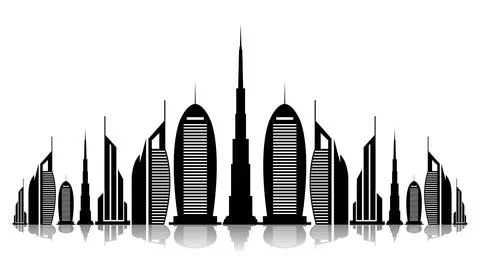 Construction of architectural building in urban construction residential Si.. Stock Illustration