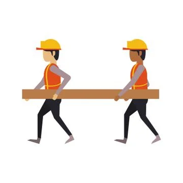 Construction architectural engineering work cartoon Stock Illustration