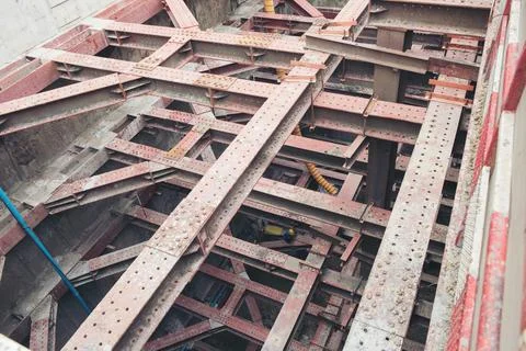 Construction of the architecture building Stock-Fotos