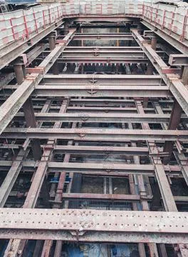 Construction of the architecture building Stock-Fotos