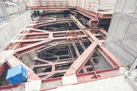 Construction of the architecture building Foto stock