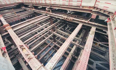 Construction of the architecture building Stock Photos