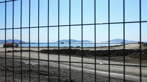 Construction area Stock Footage 12103489