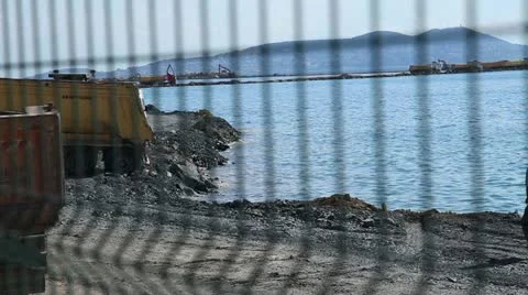 Construction area Stock Footage 12104030